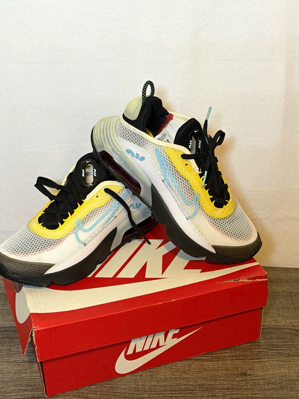 Nike Air Max 2090 GS Youth Sneakers US 5.5Y White Black CJ4066-103